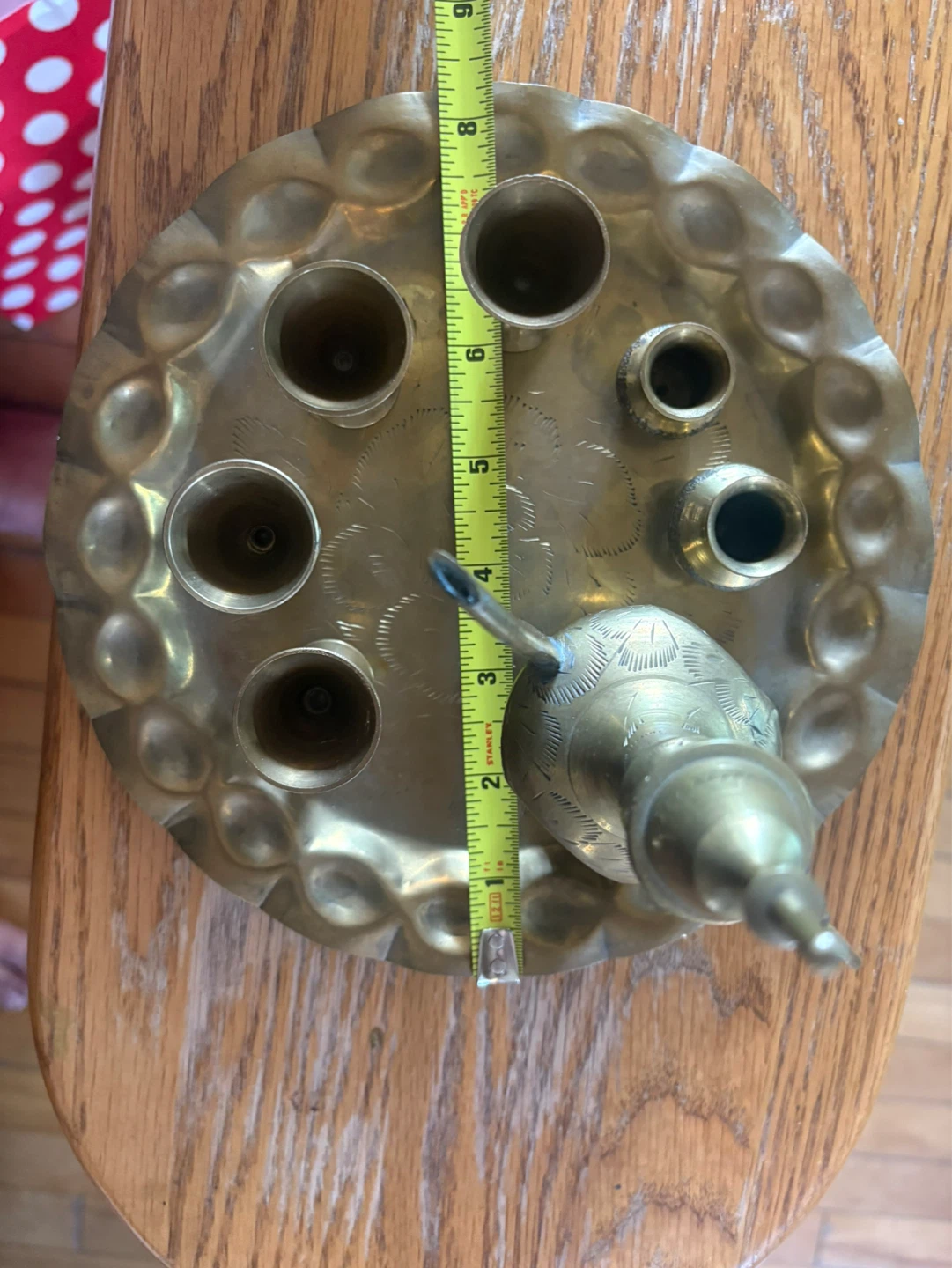 Brass Decorative Coffee Set with Tray - photo 3