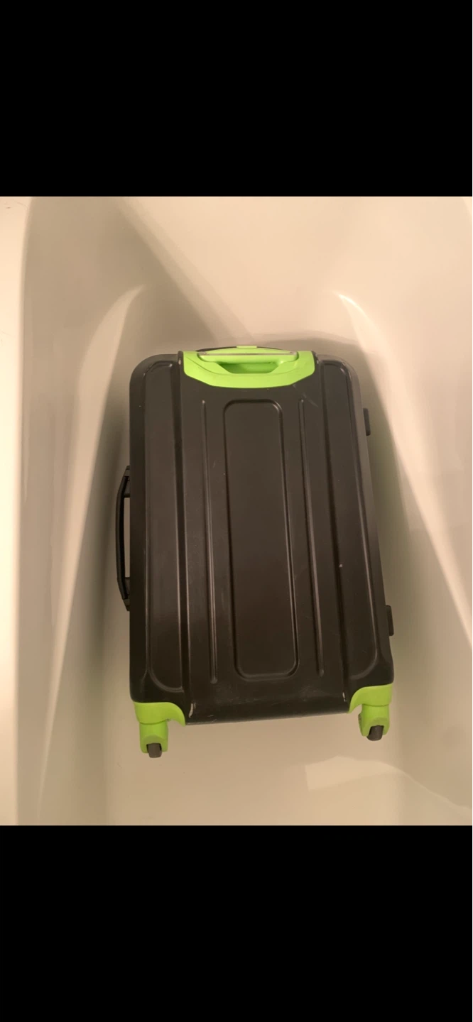 “Olympia” Black/Lime Hardshell Suitcase - photo 4