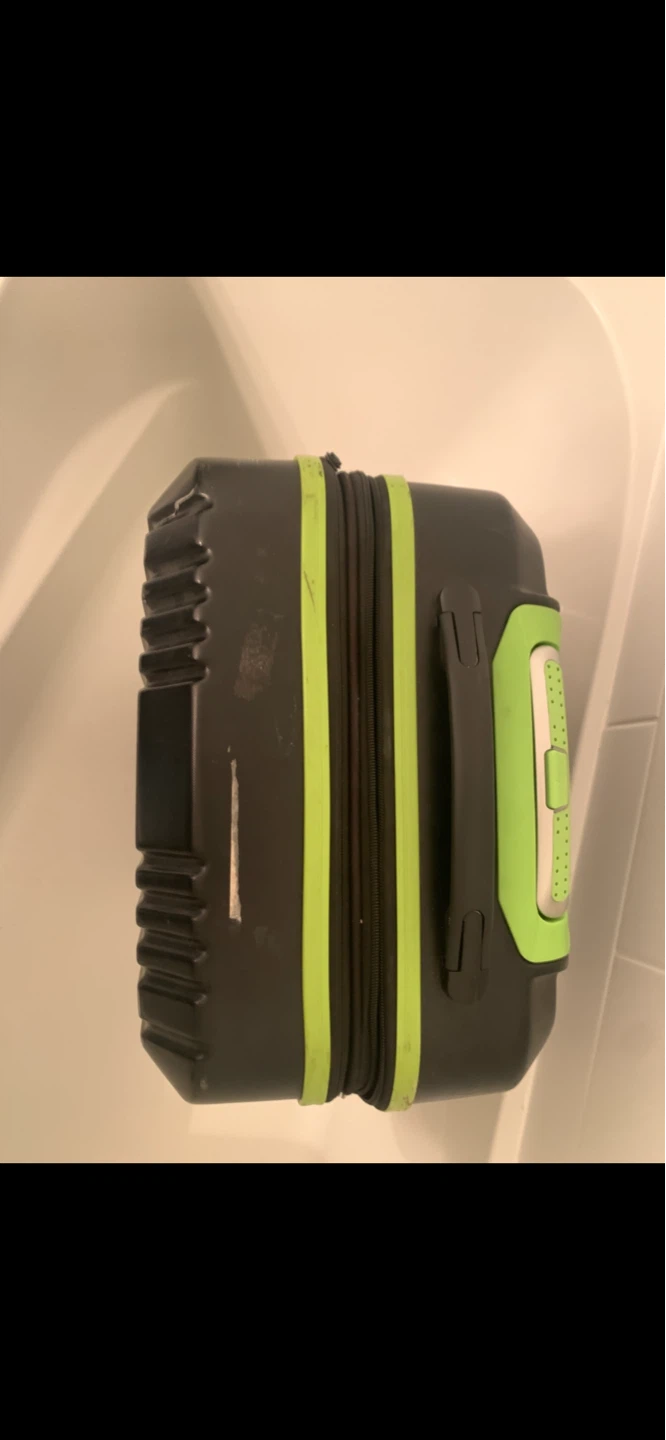 “Olympia” Black/Lime Hardshell Suitcase - photo 2