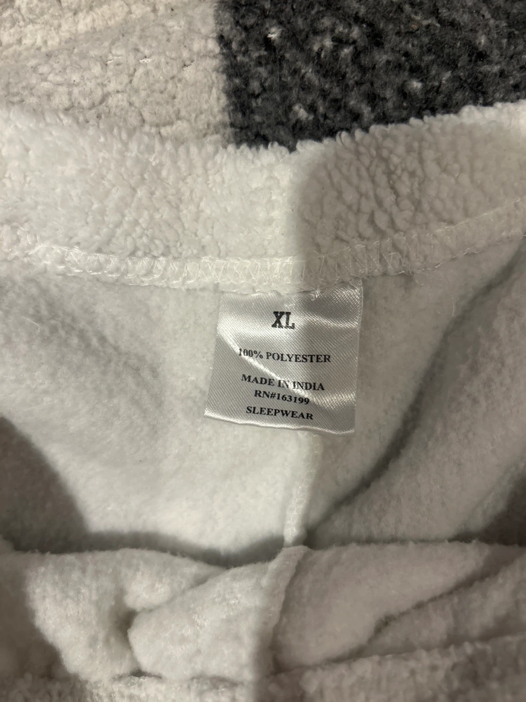 White Fleece Sleepwear Shorts XL - photo 2