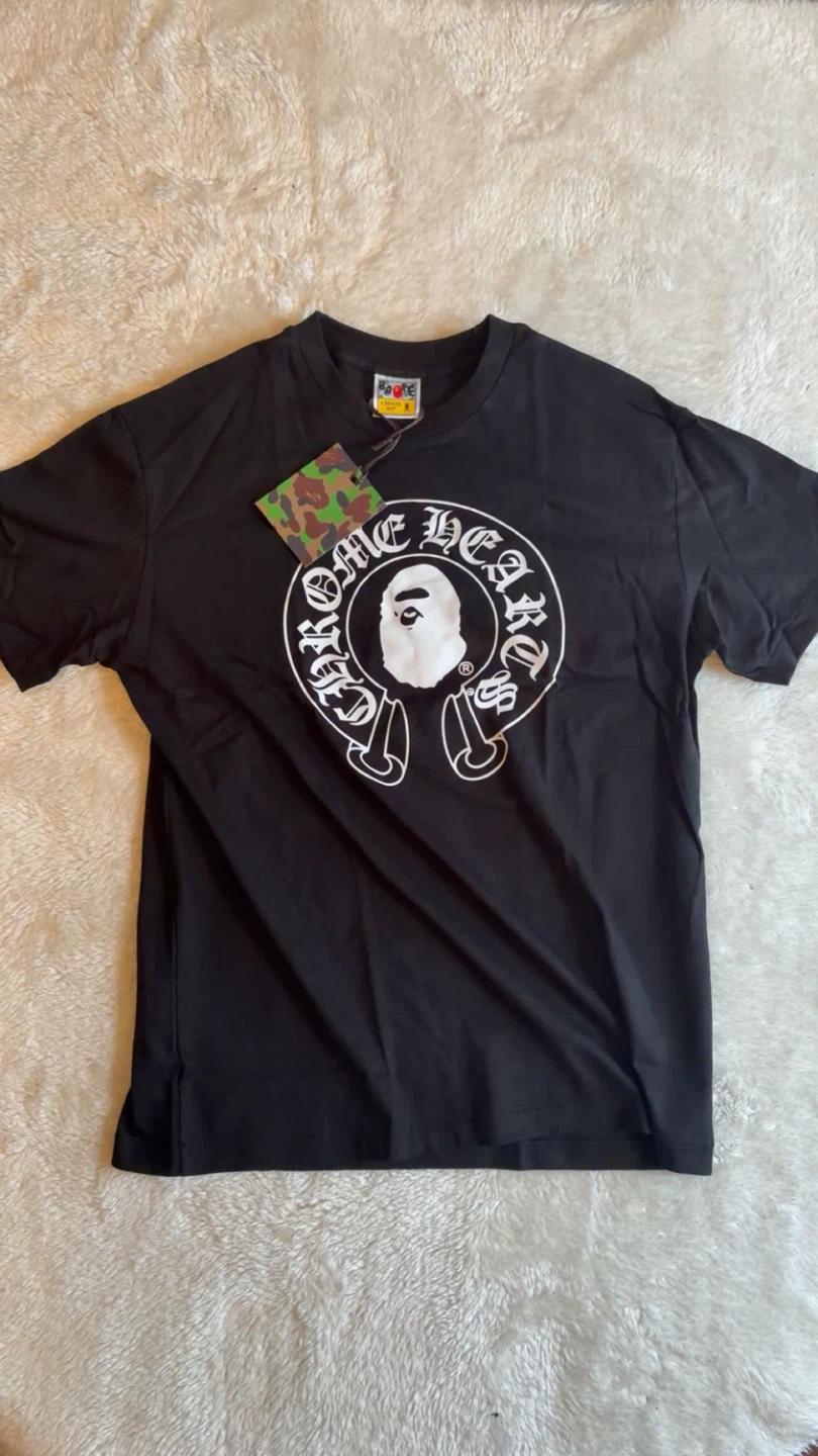 A Bathing Ape x Chrome Hearts Black T-Shirt - photo 2