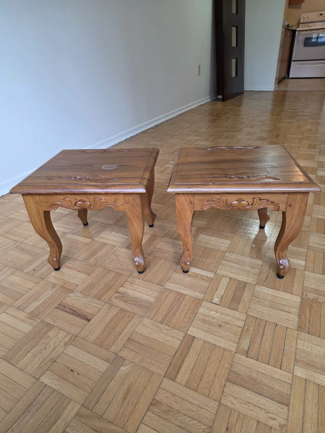 Set of 2 Wood Side Tables - photo 2