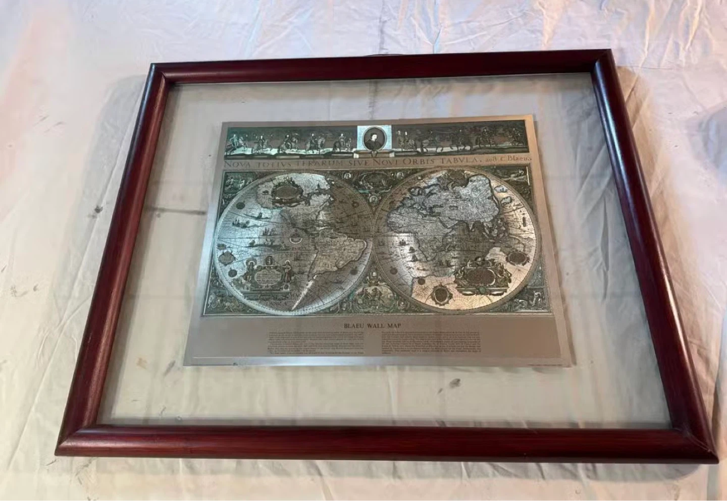 Blaeu Wall Map Framed - photo 2