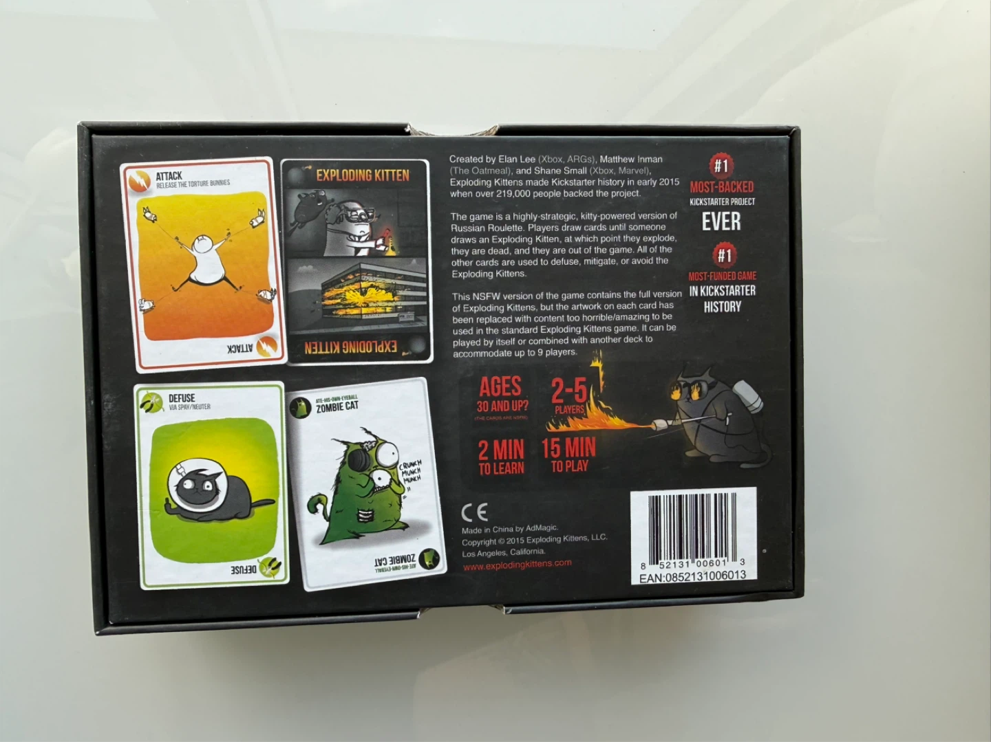 Exploding Kittens NSFW Deck Card Game - photo 3