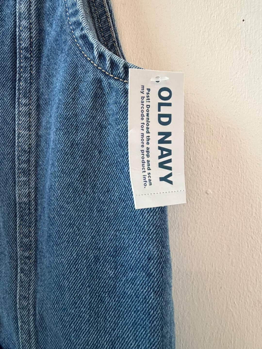New Old Navy Girls  Denim dress Size 8 - photo 4
