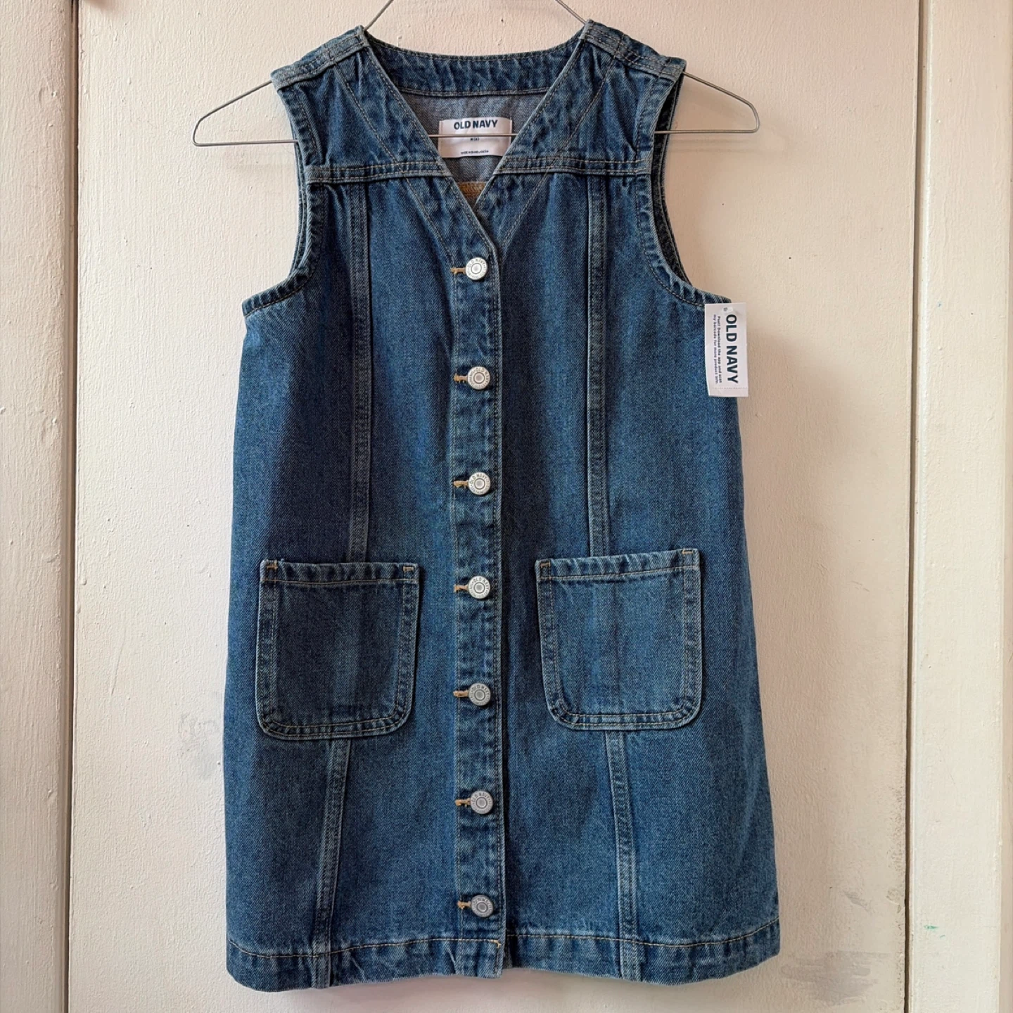 New Old Navy Girls  Denim dress Size 8