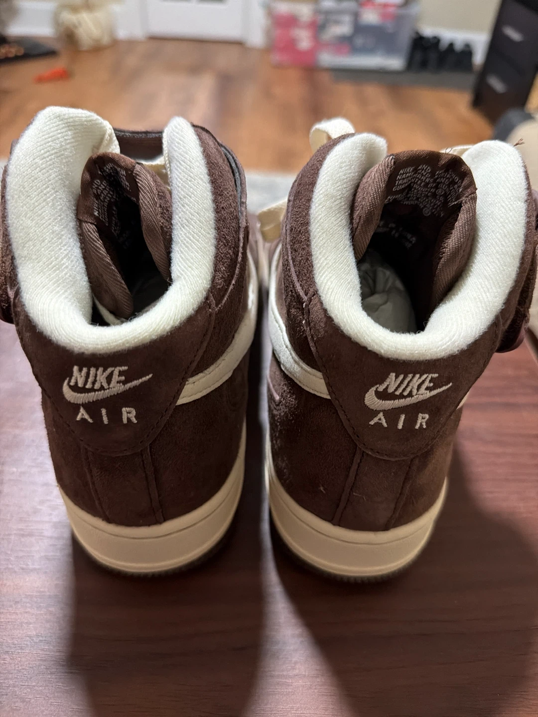 Nike Air Force 1 Mid Brown Suede Sneakers - photo 4