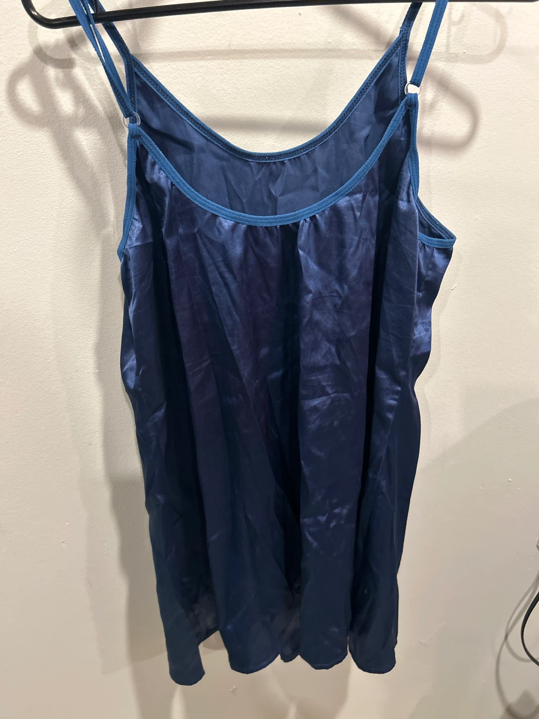 Navy Blue Satin Cami Top - photo 2
