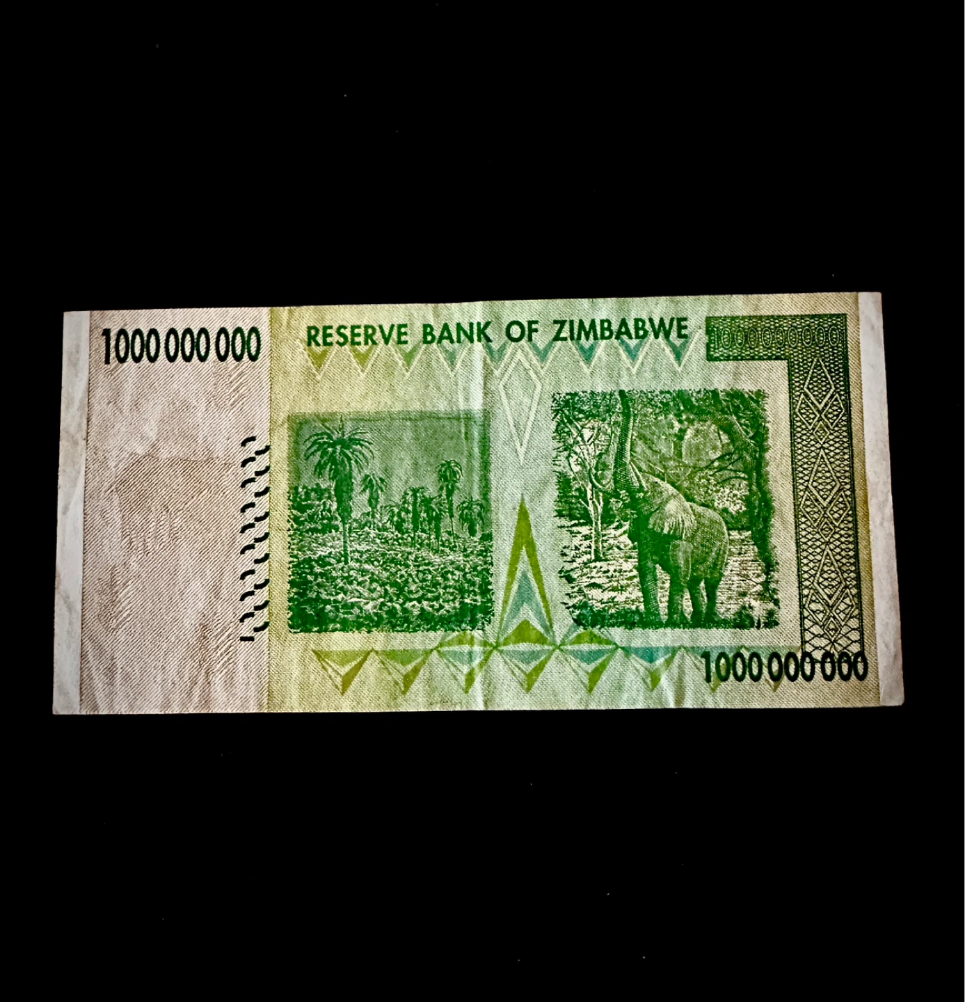 1 Billion Dollar Banknote Zimbabwe - photo 2