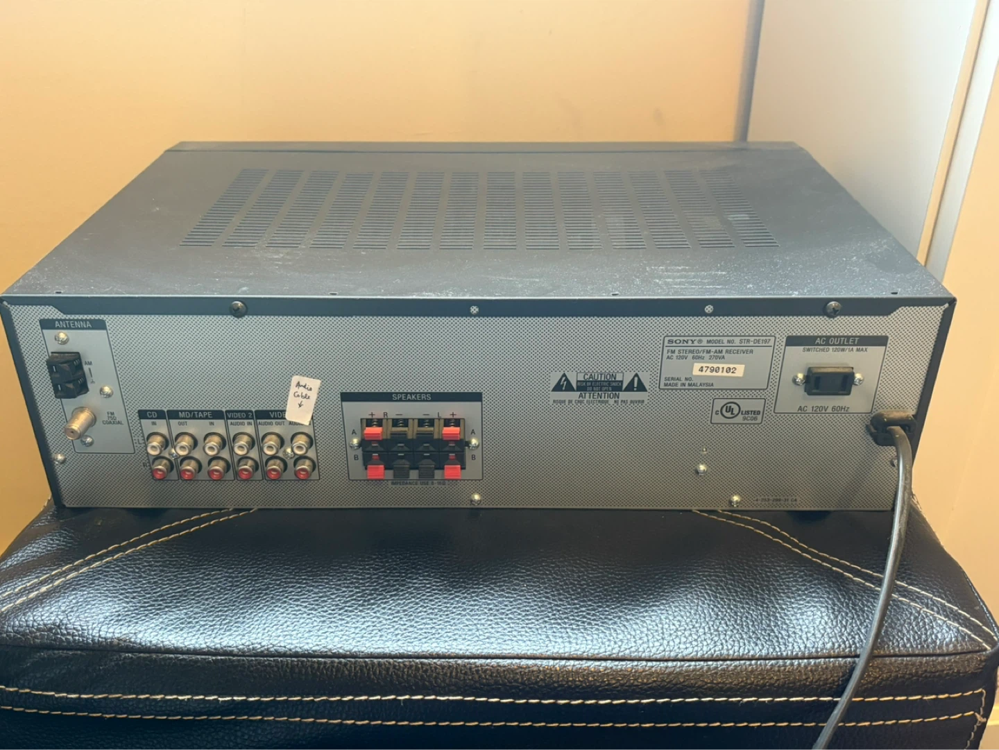 Sony Audio/Video Control Center Receiver STR-DE197 - photo 2