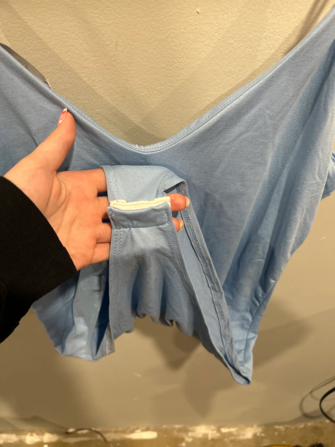 Gaze Blue Spaghetti Strap Bodysuit - Size M - photo 2