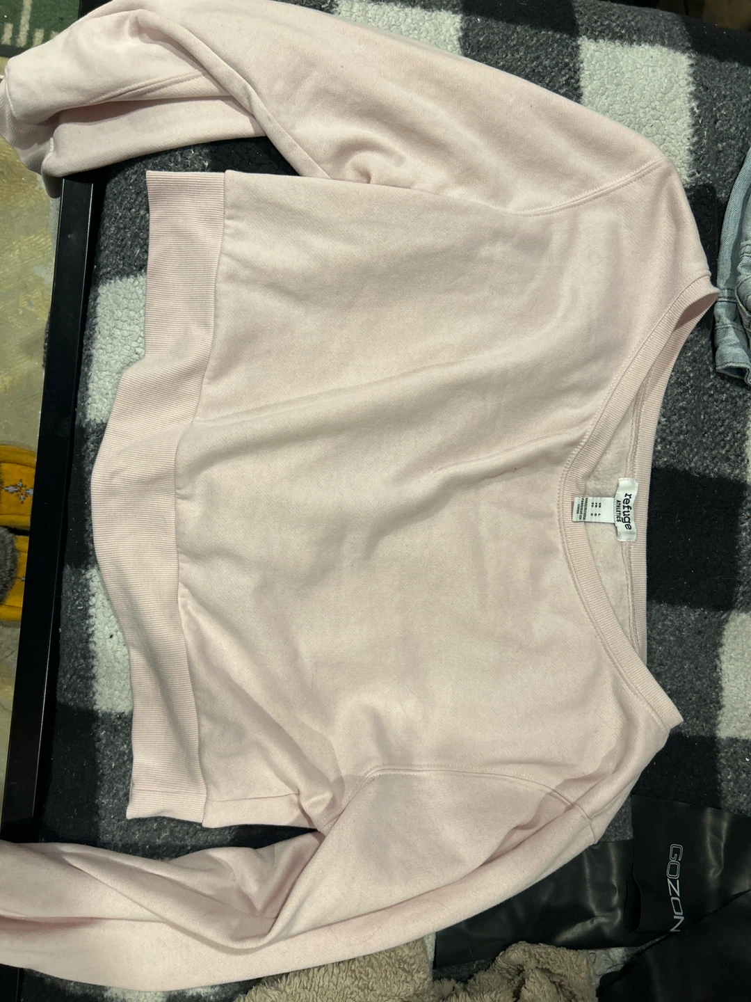 Off the sholder Refuge Athletics Pink Sweatshirt Size L