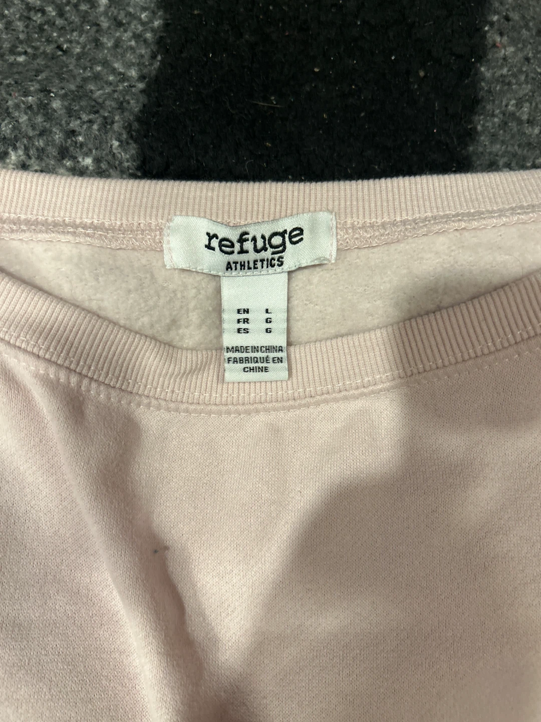 Off the sholder Refuge Athletics Pink Sweatshirt Size L - photo 2