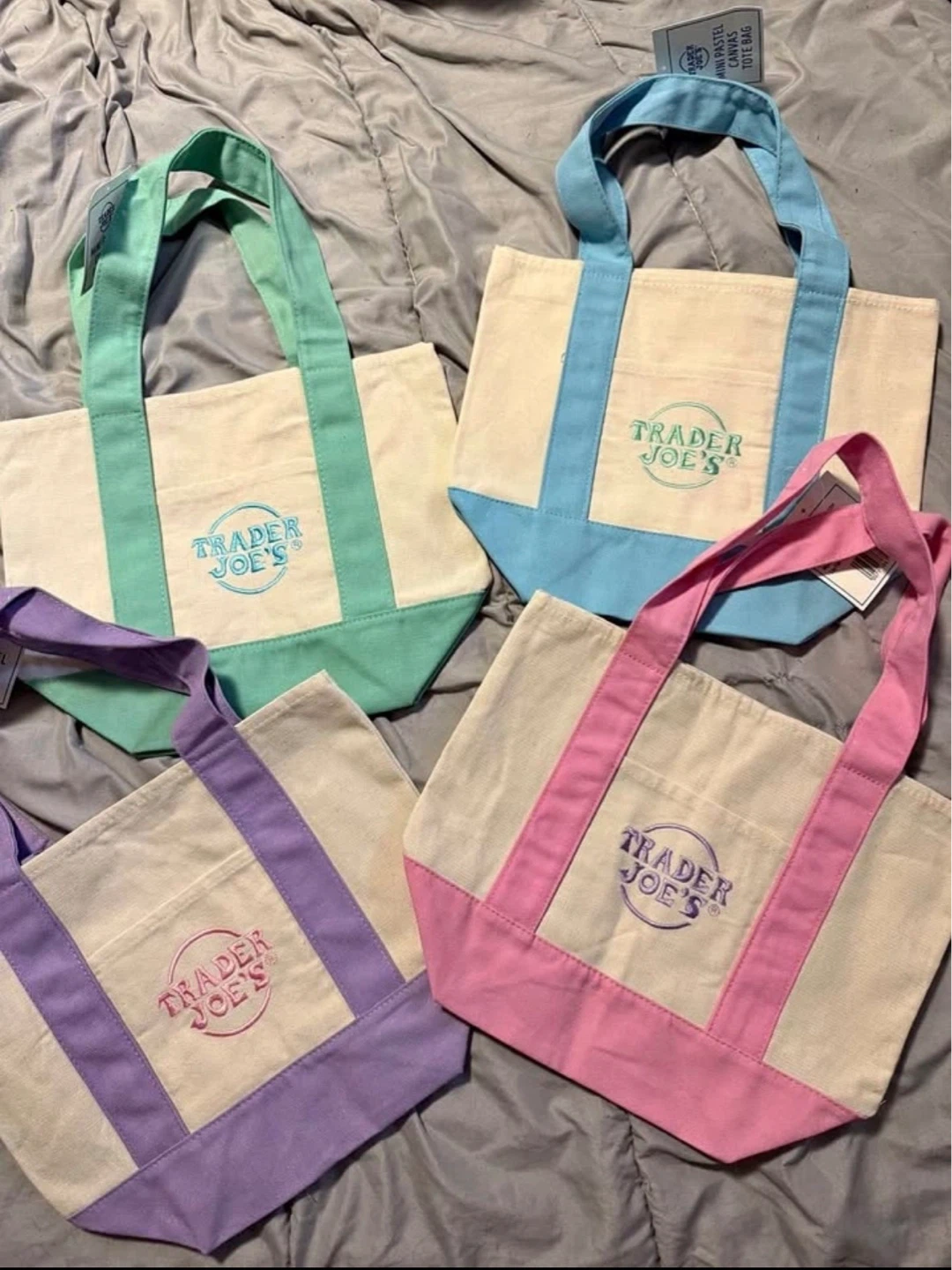 Trader Joe's Mini Tote Bags - 4 Colors - photo 2