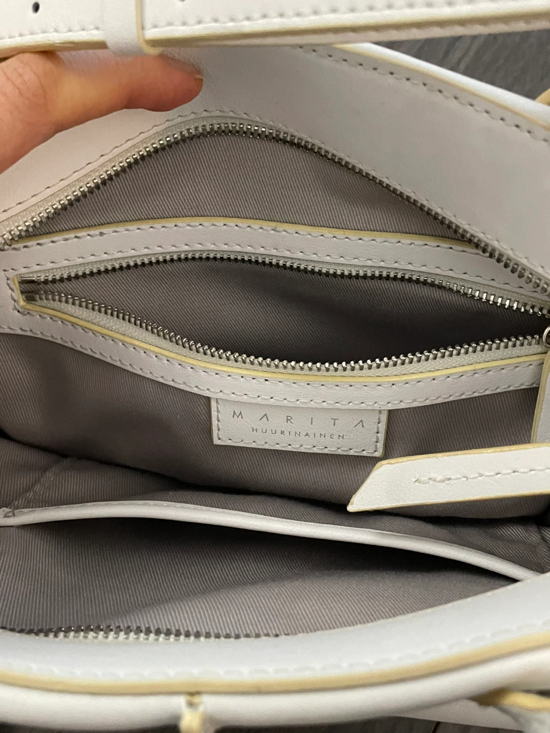 White and yellow MARITA Handbag - photo 2