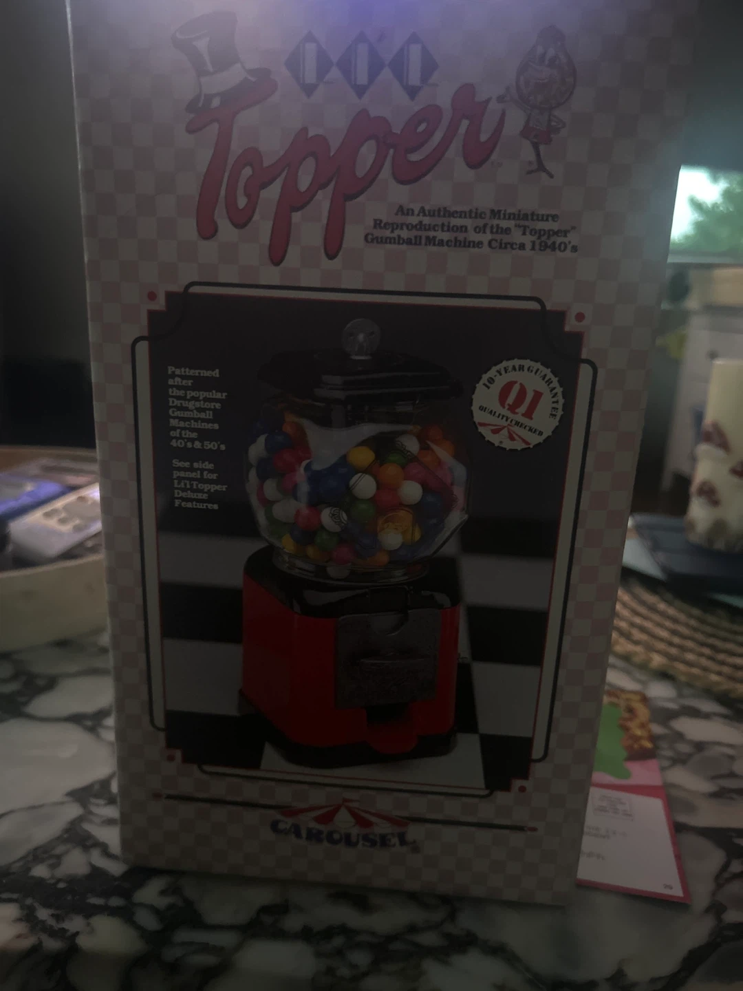 Carousel "Topper" Miniature Gumball Machine Replica