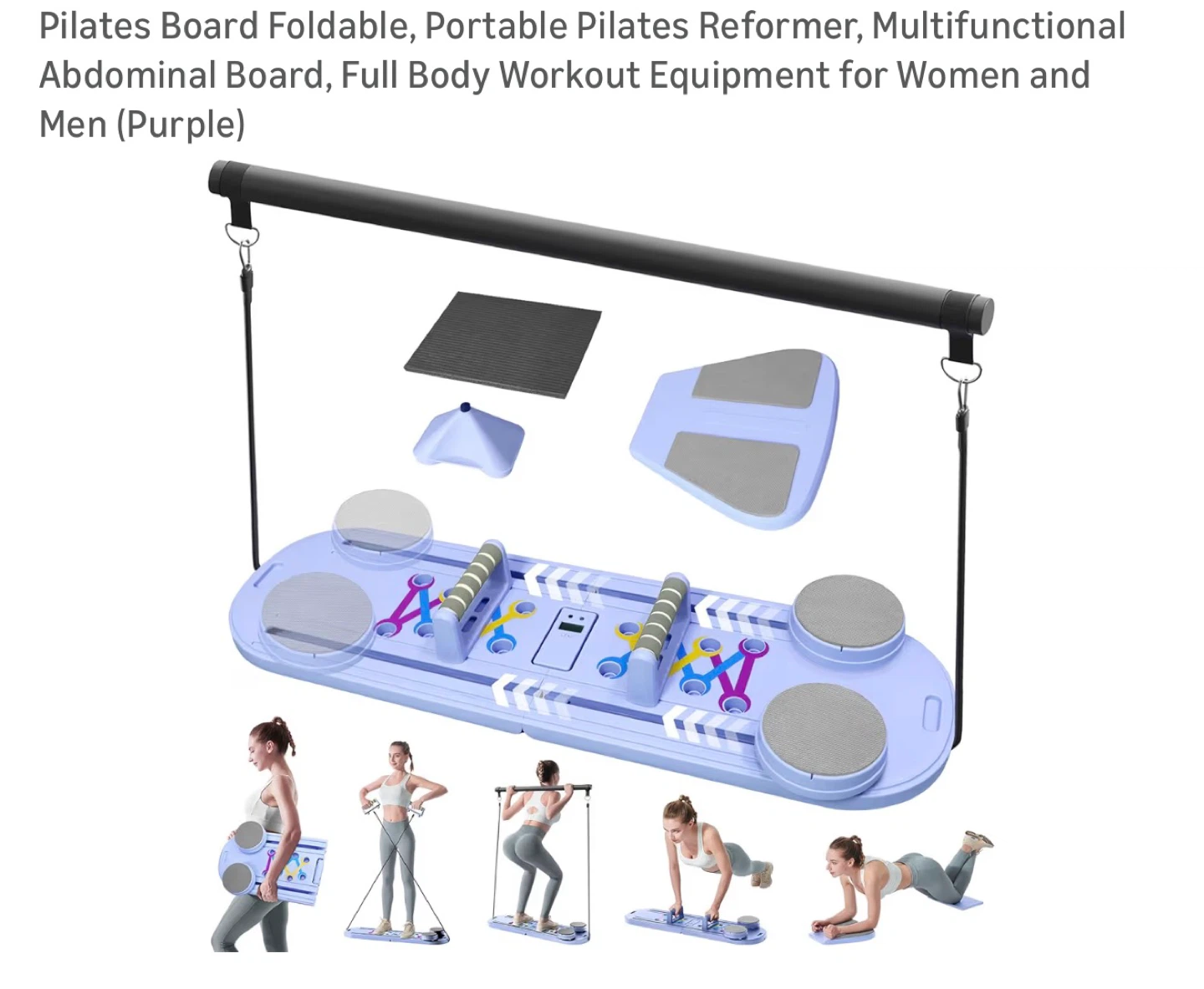 💜 Foldable Pilates Reformer Board – $50 💜