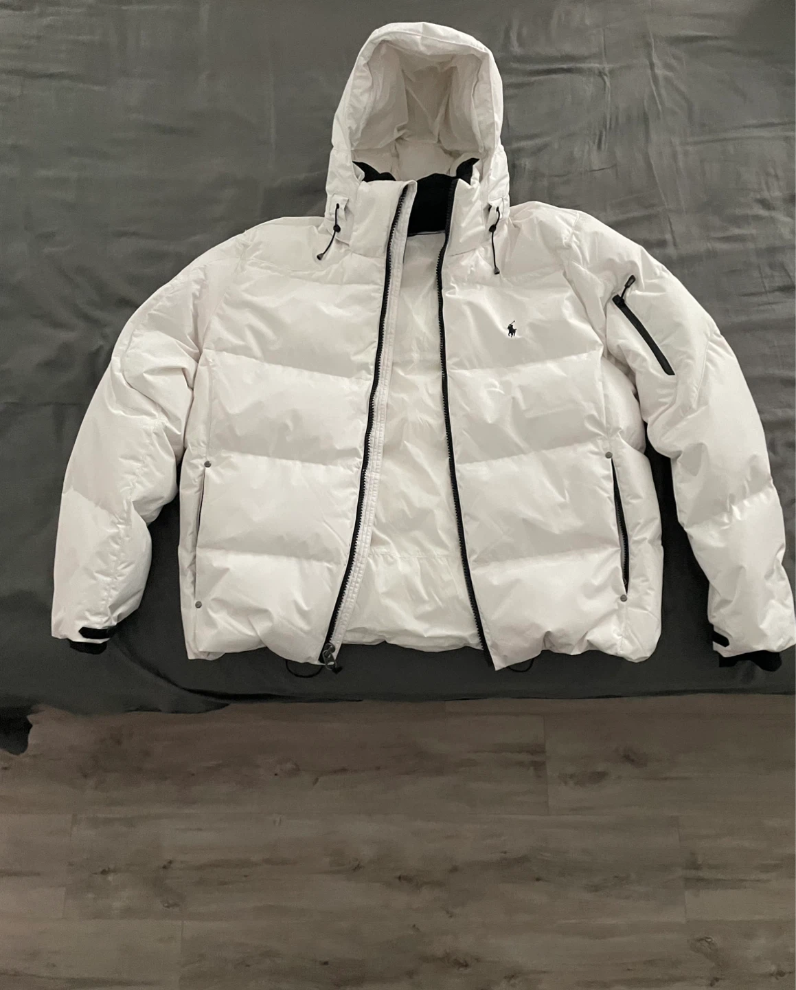 Ralph Lauren Polo White Puffer Jacket | Size XL | Brand New