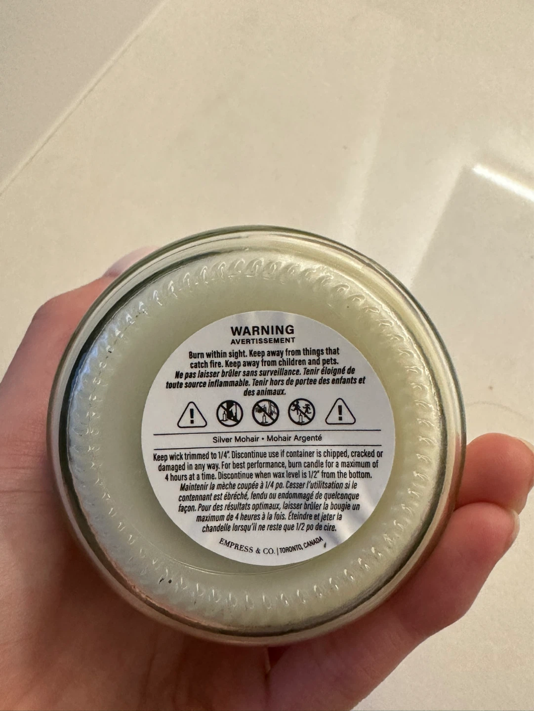 Empress & Co Silver Mohair scented candle - photo 3