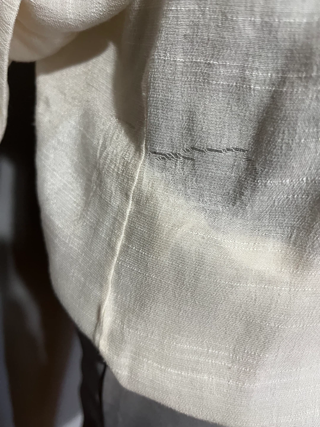 Large size Cream Embroidered V-Neck Blouse - photo 4