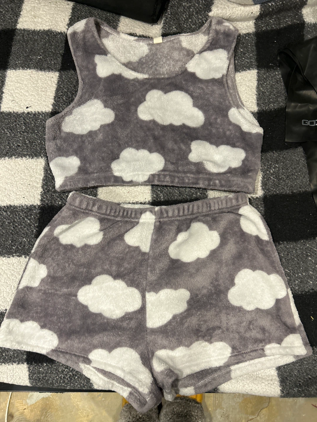 Cloud Print Pajama Set - Size L
