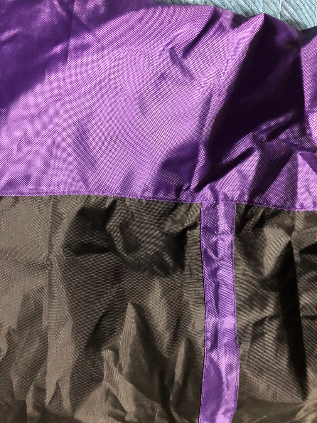 New-Purple and Black Dog Raincoat - Size L-M - photo 4
