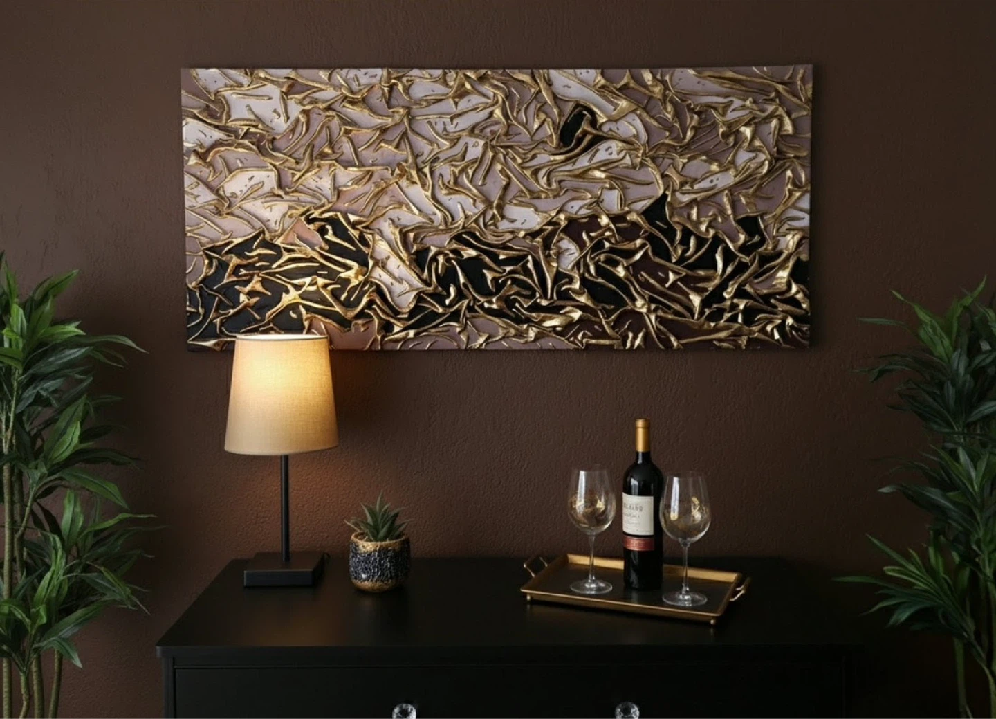 Stunning mixed media painting