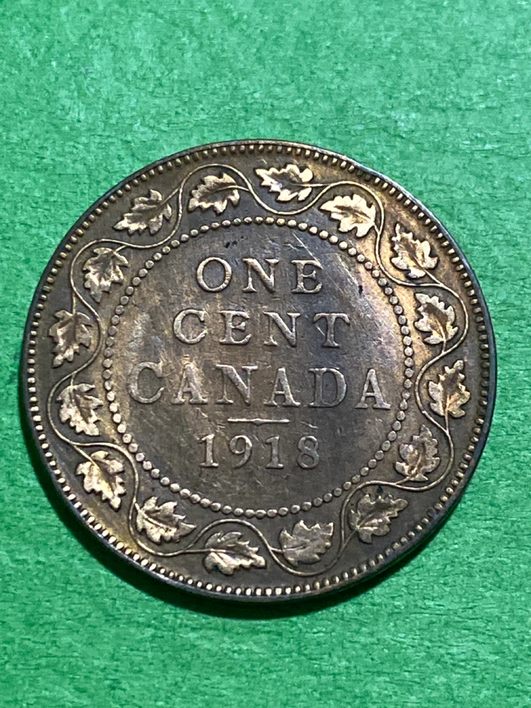 1918 Canada One Cent Coin