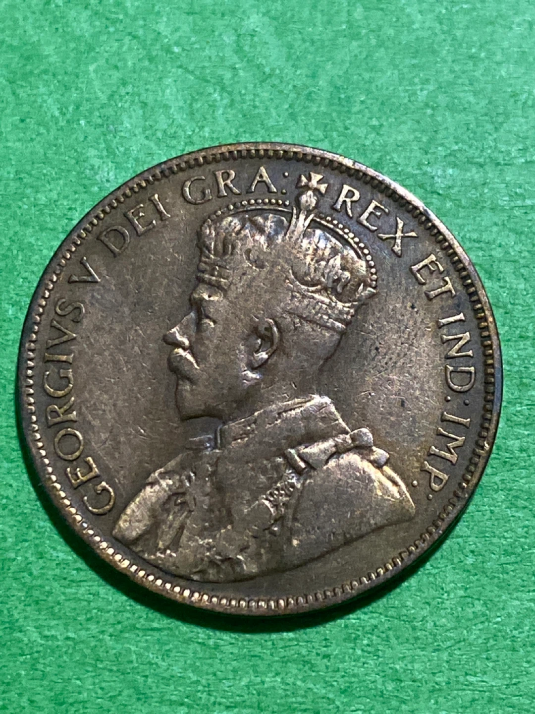 1918 Canada One Cent Coin - photo 2