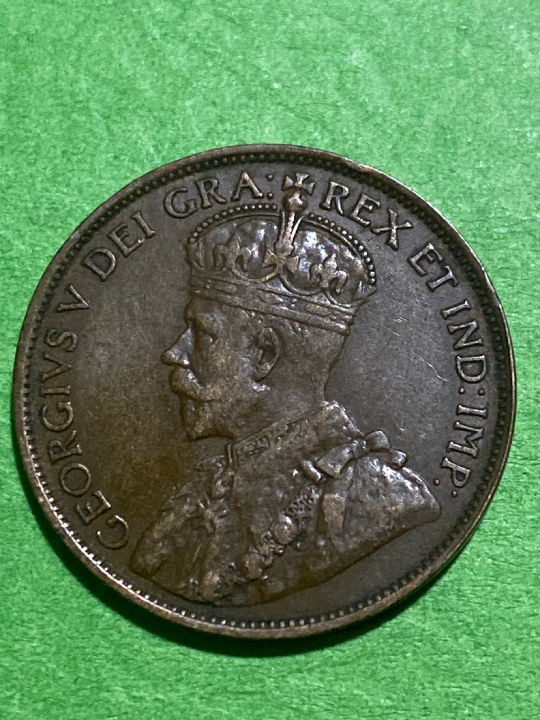 1913 Canada One Cent Coin - photo 2