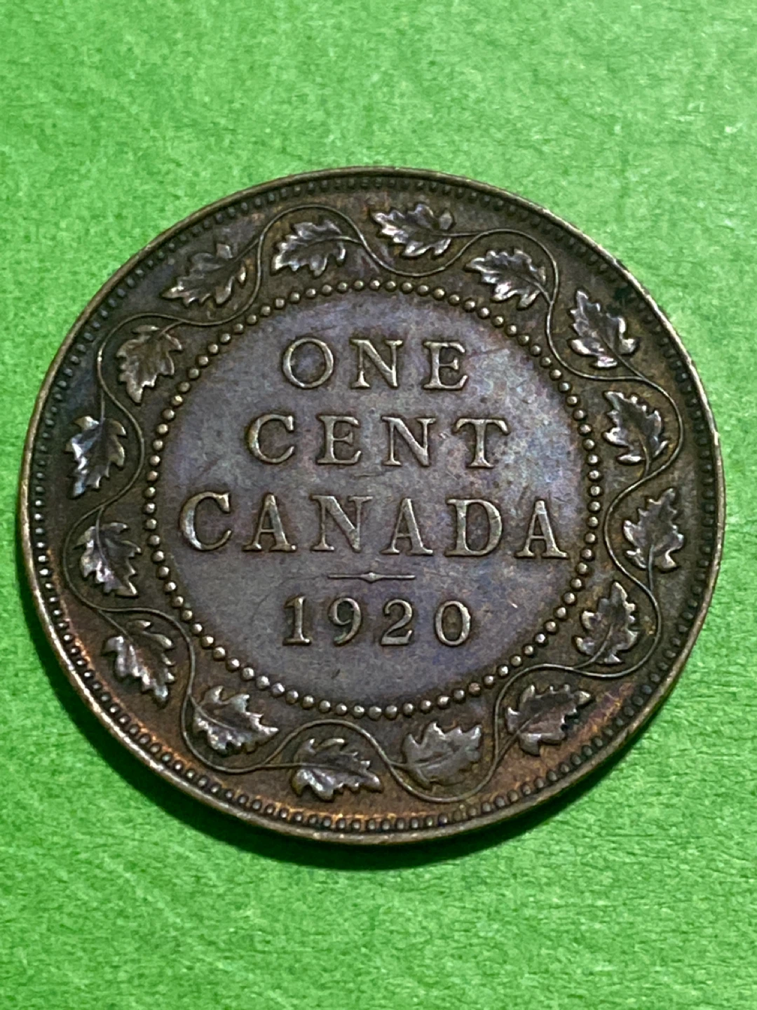 1920 Canada One Cent Coin