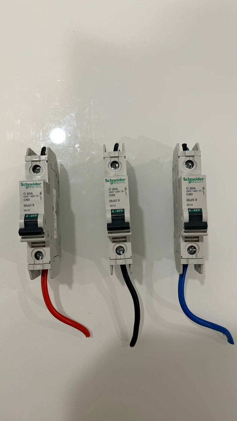 Schneider Electric C60 Circuit Breakers - Lot of 3