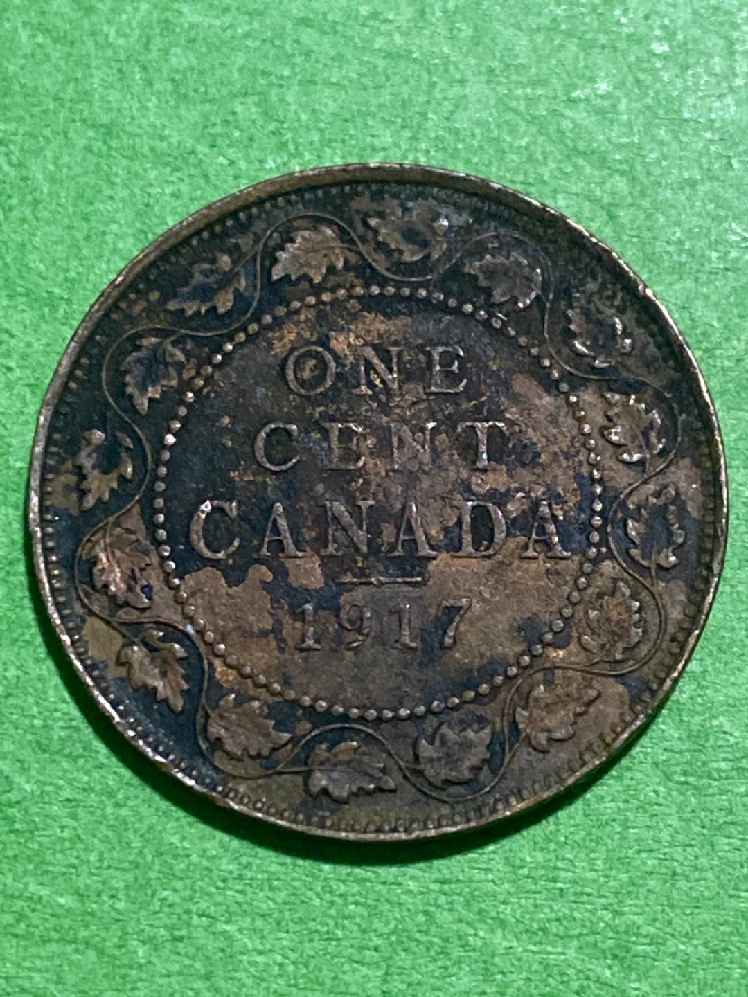 1917 Canada One Cent Coin