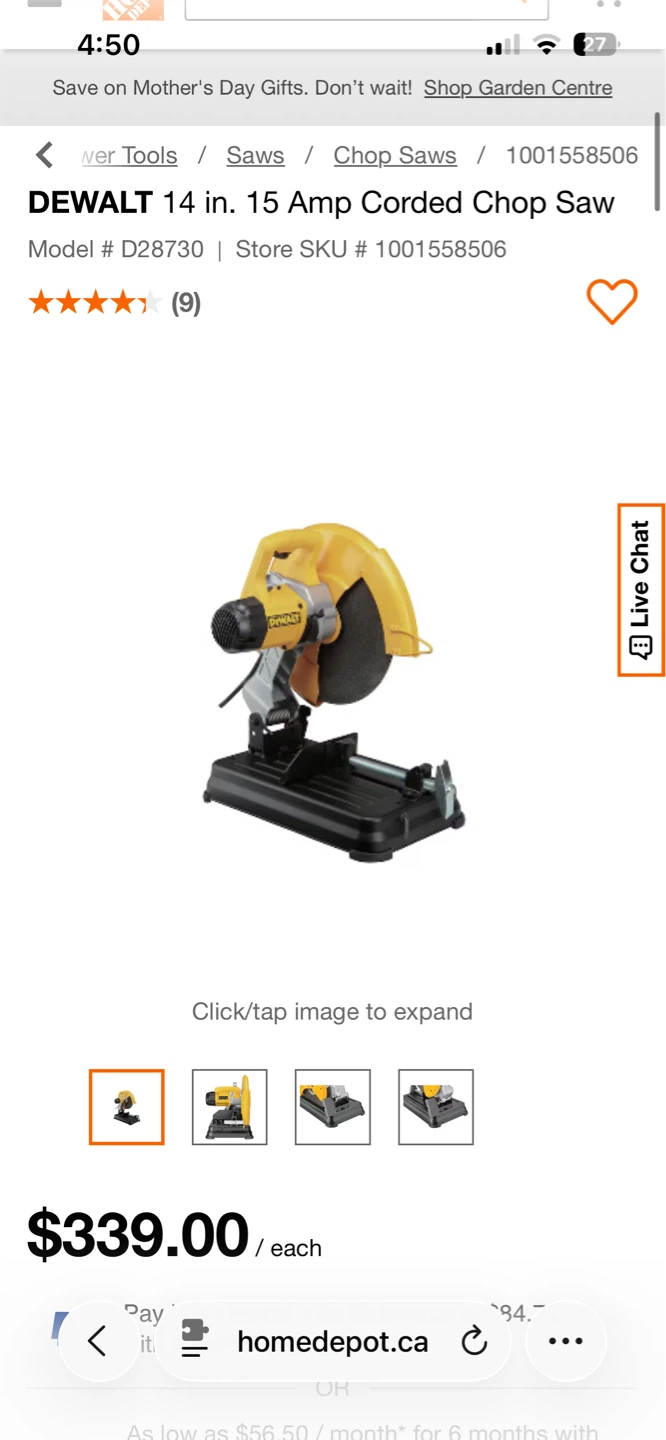 Dewalt Chop Saw - photo 3