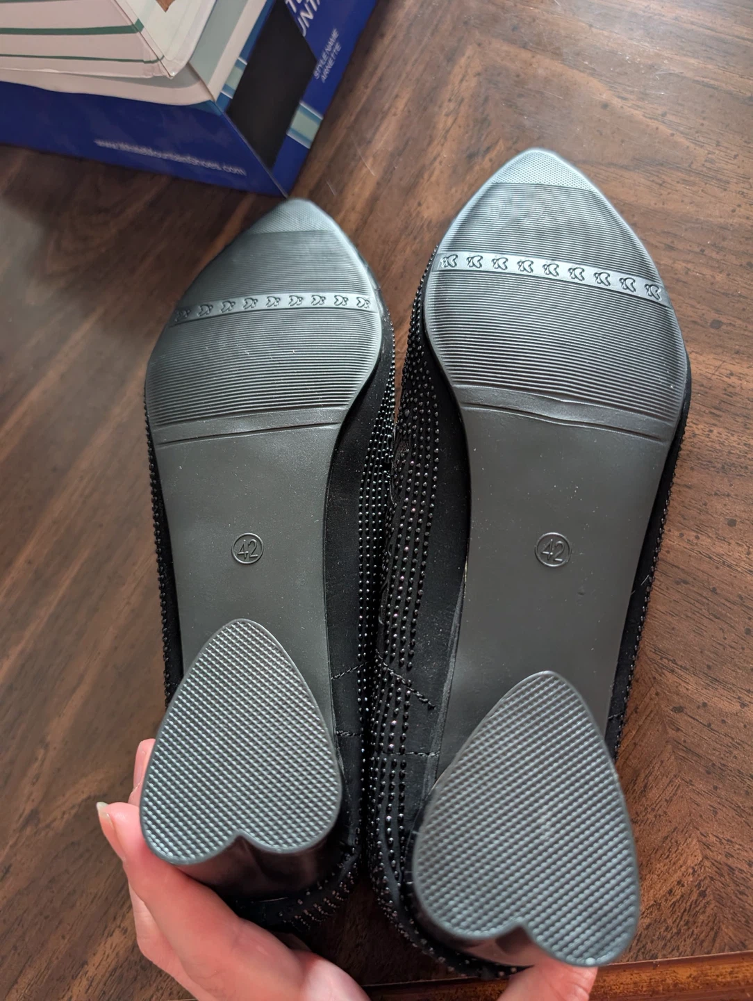 Black Studded Lace Pumps - Size 42 - photo 2