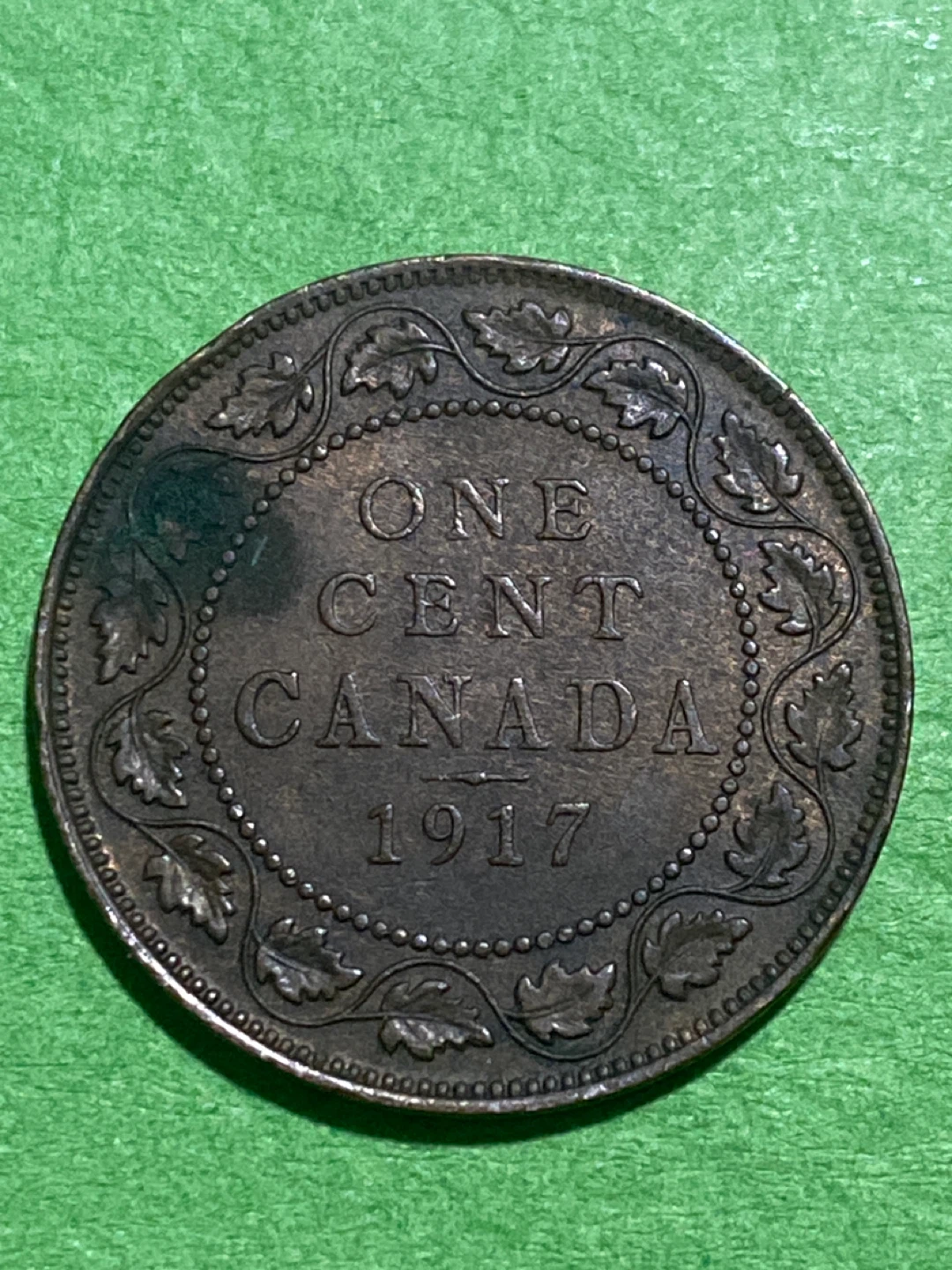 1917 Canada One Cent Coin - photo 2
