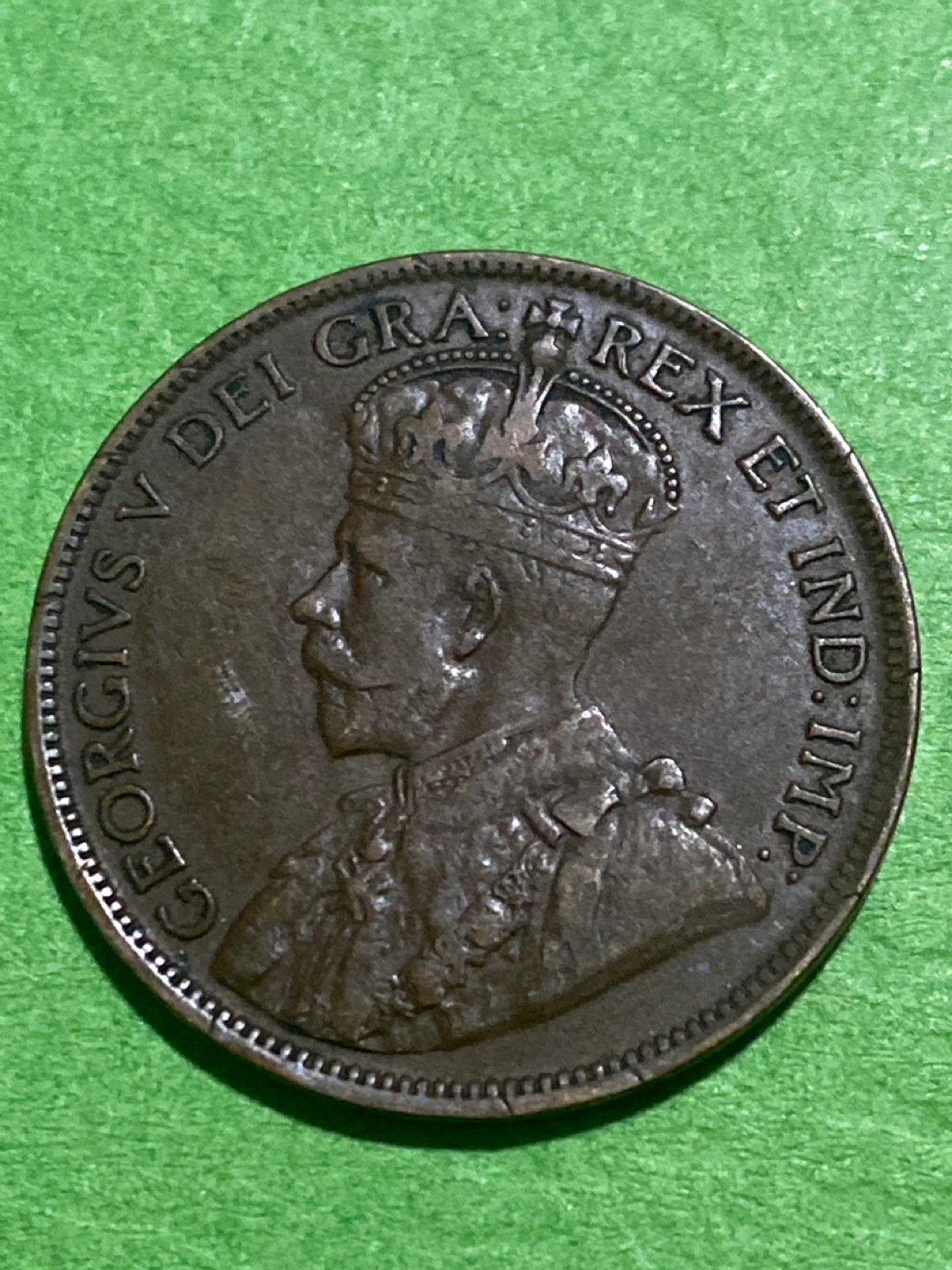 1917 Canada One Cent Coin
