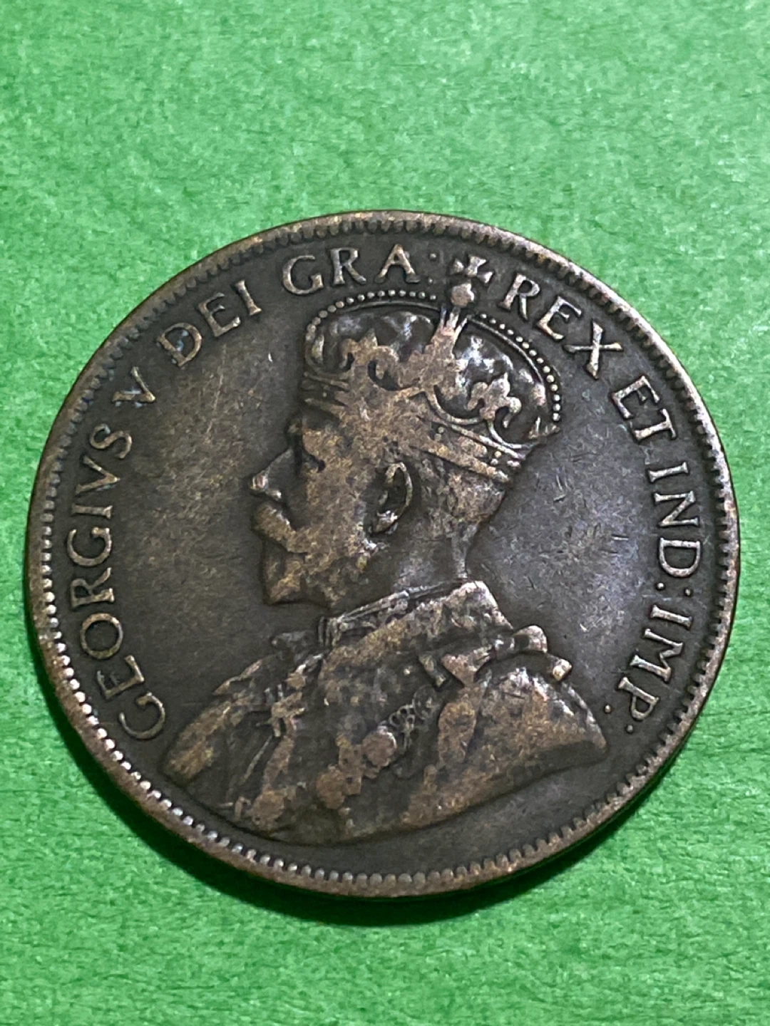 1917 Canada One Cent Coin