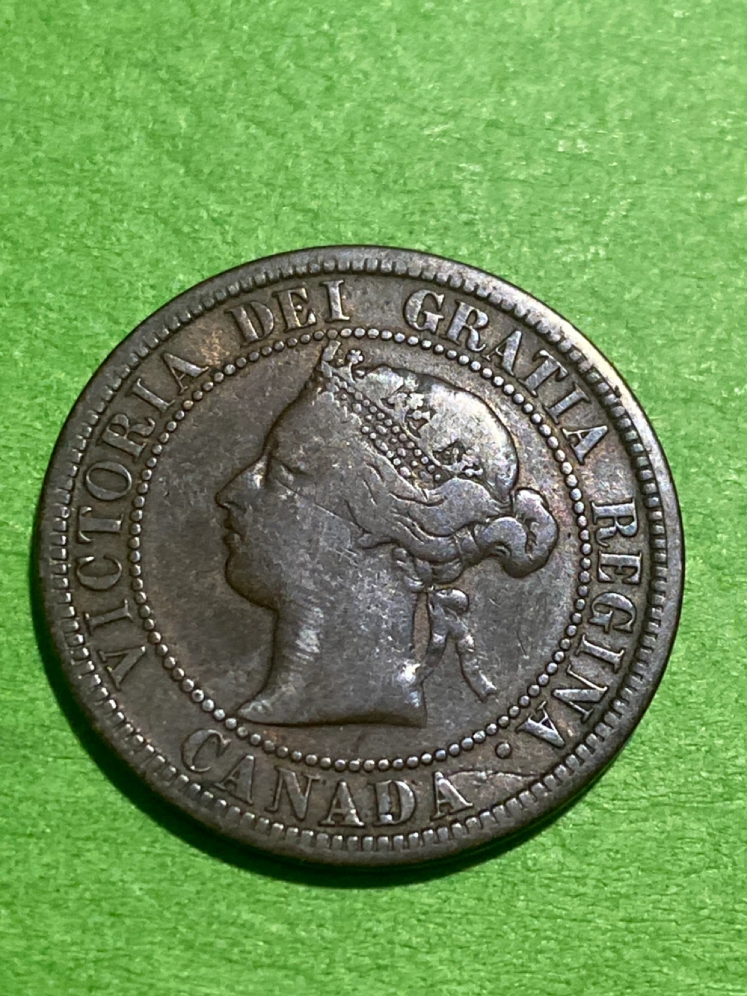 1876 Canada One Cent Coin