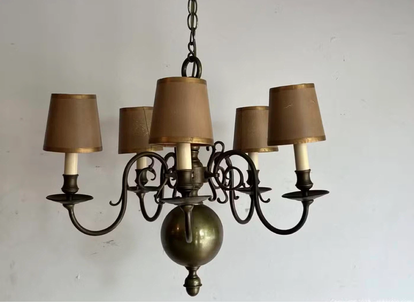 5-Light Chandelier with Drum Shades - photo 2