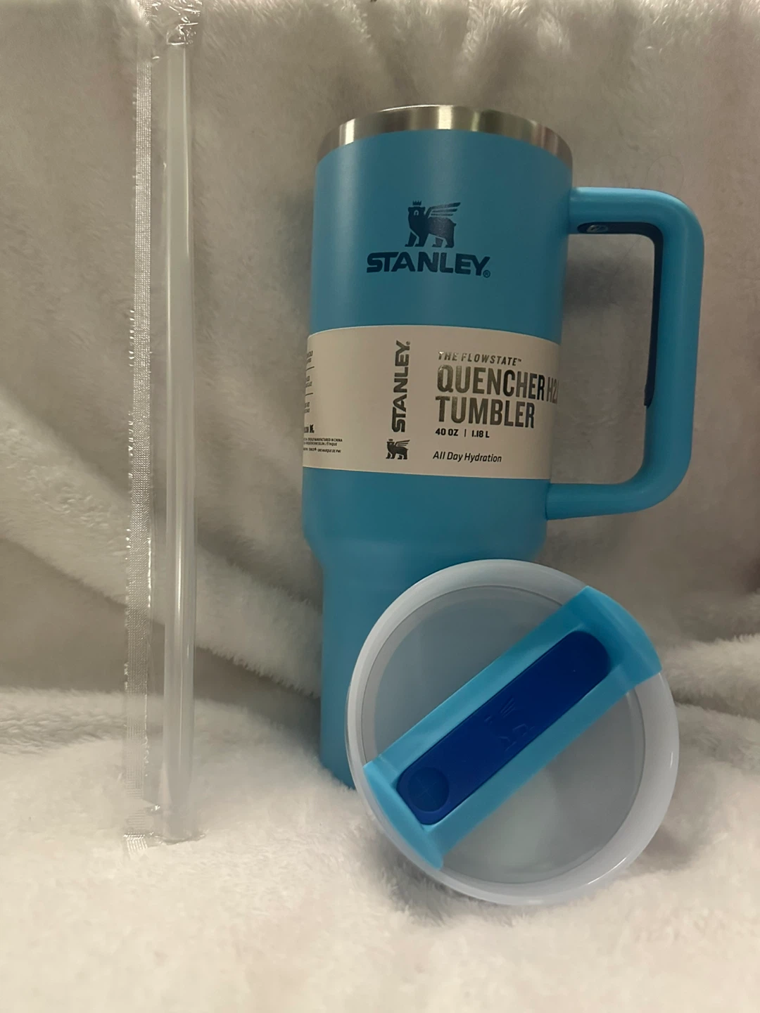 3 Stanley Cups Quencher H2.0 Flowstate Tumbler 40 oz Light Blue - photo 2