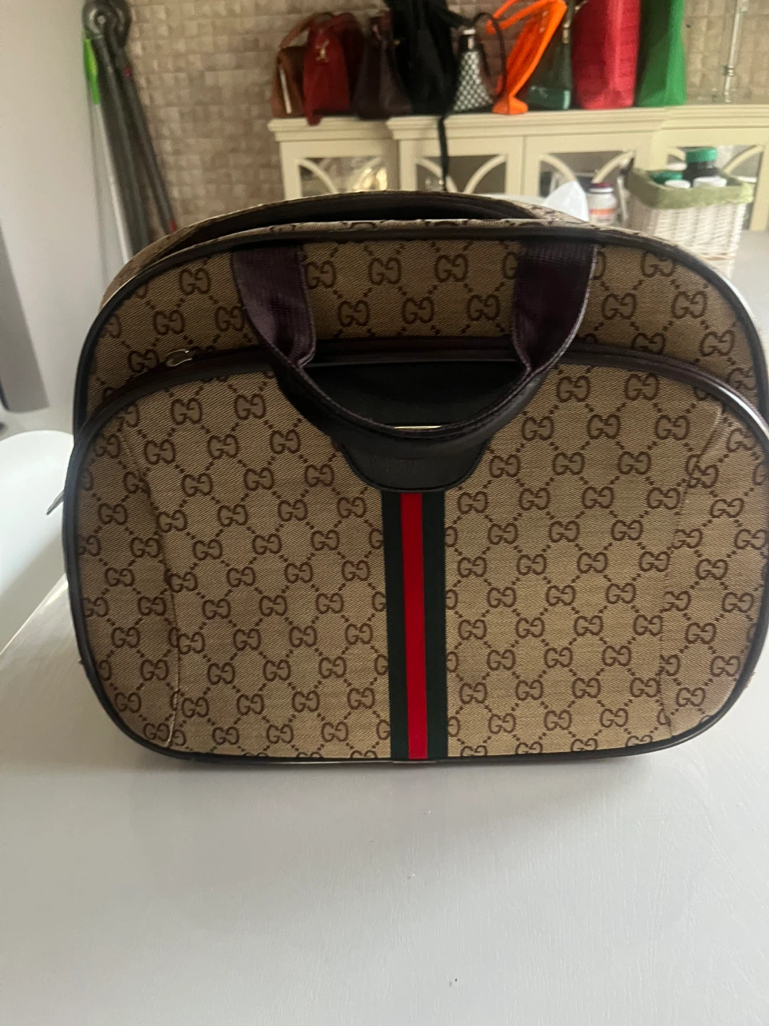 Vintage Gucci Monogram Canvas Travel Bag - photo 2
