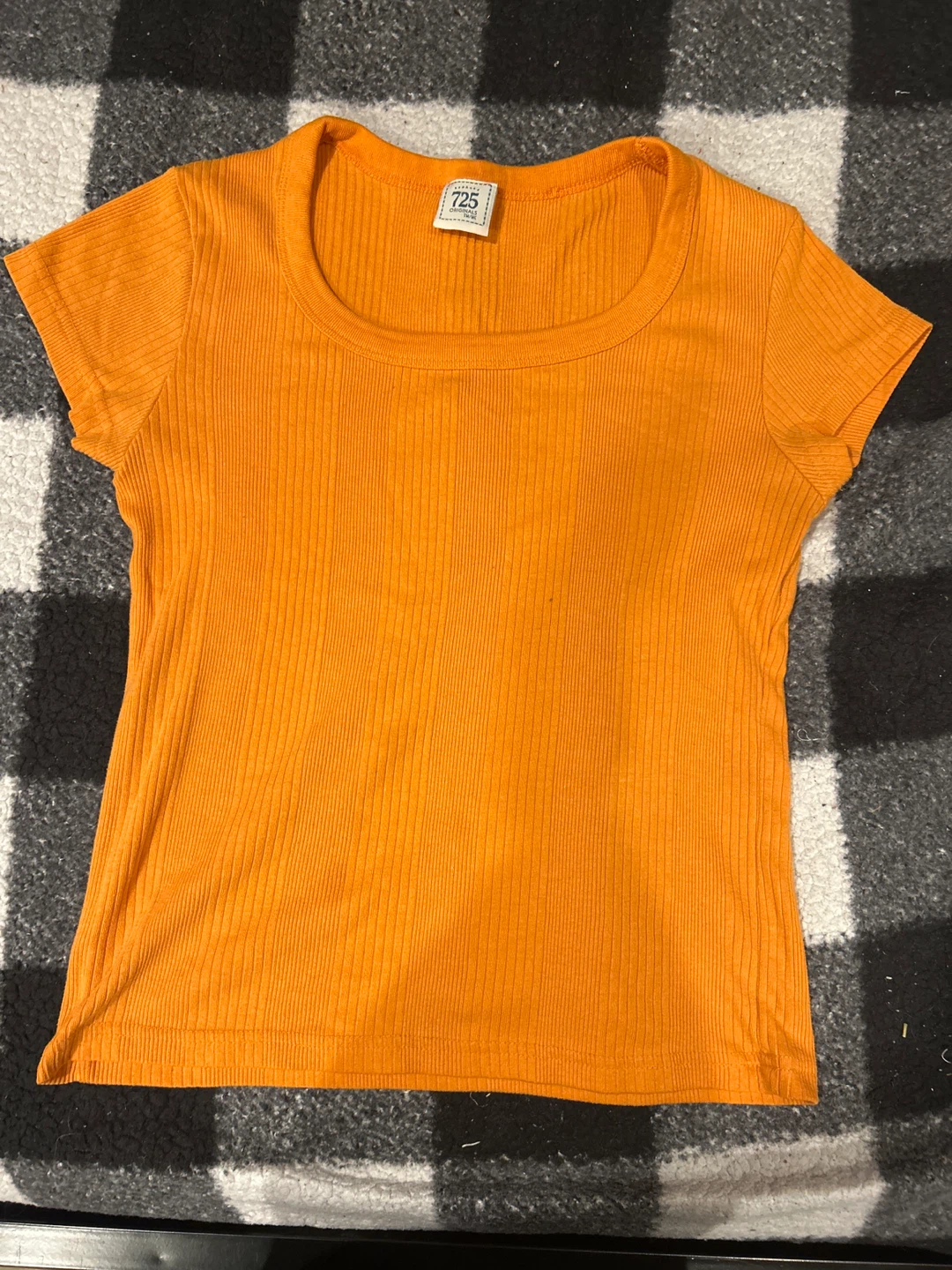 725 Originals Orange Ribbed T-Shirt
