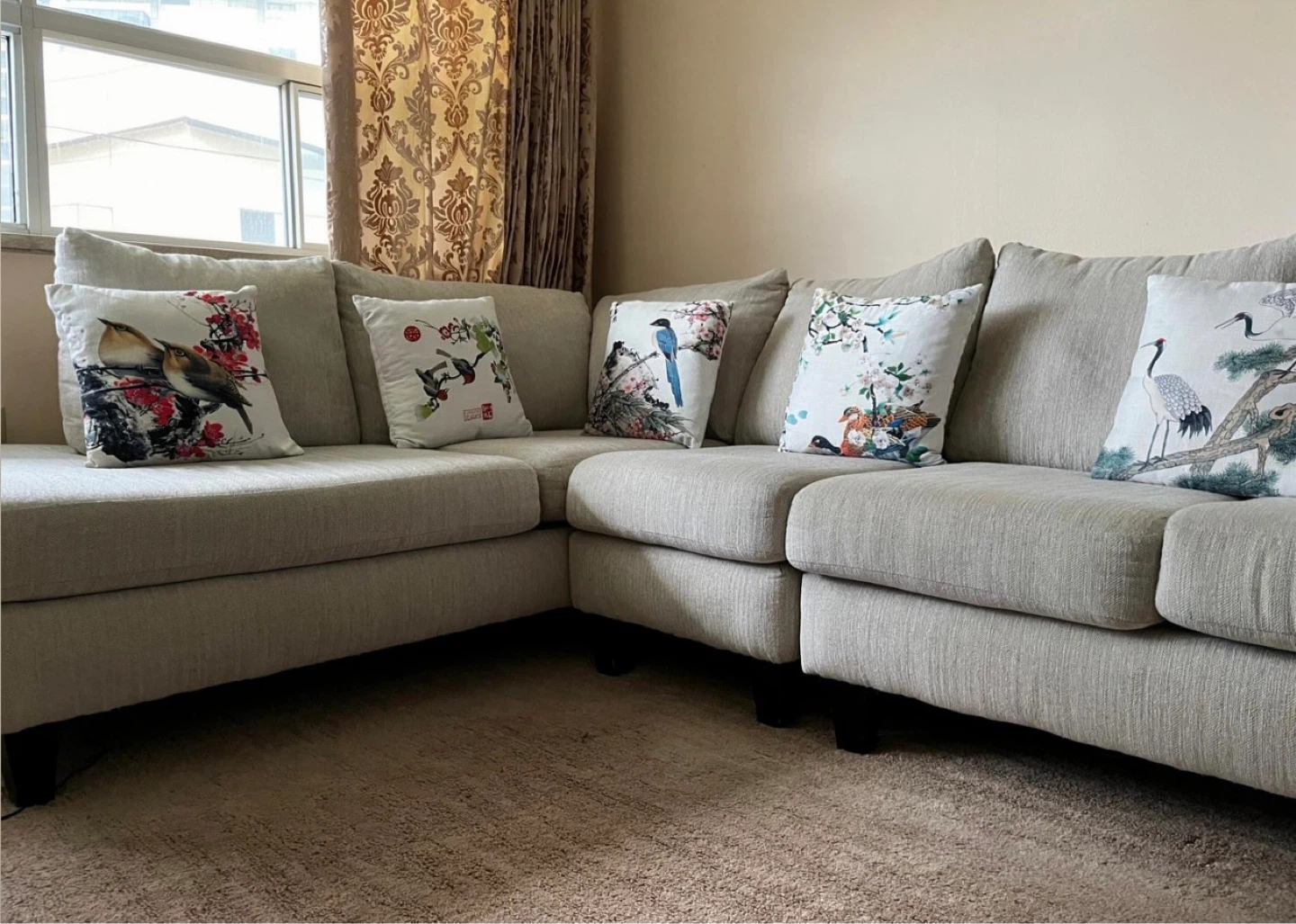Light Grey Sectional Sofa @ East York, Toronto - photo 3