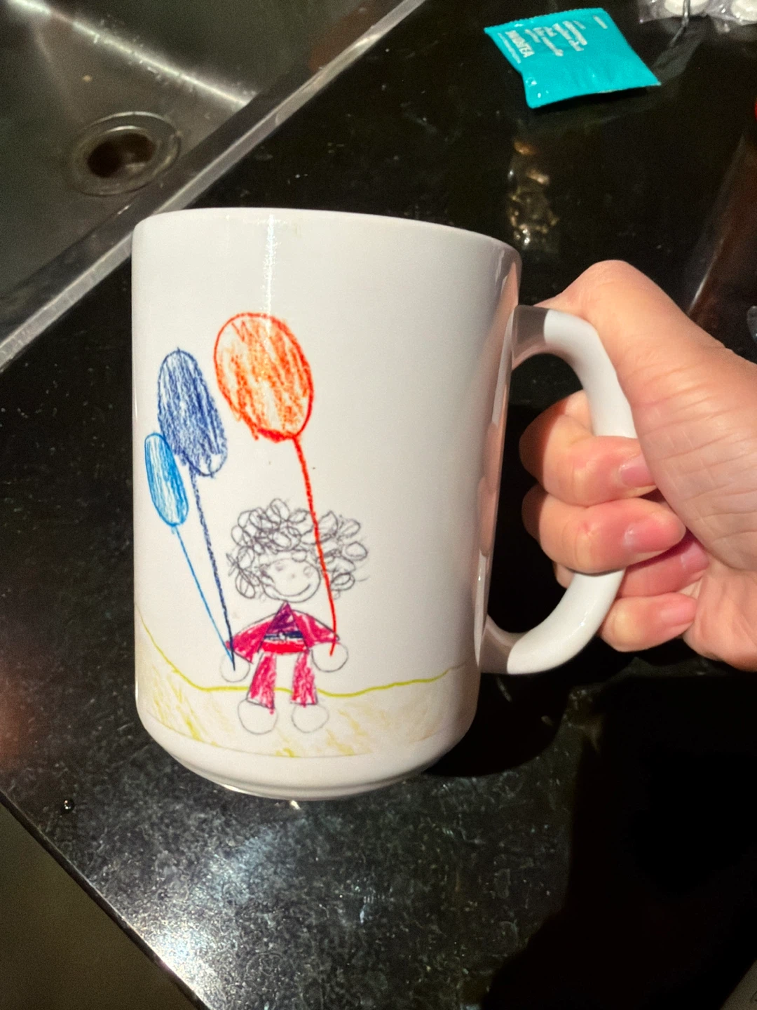 SickKids White Mug with Balloon Drawing