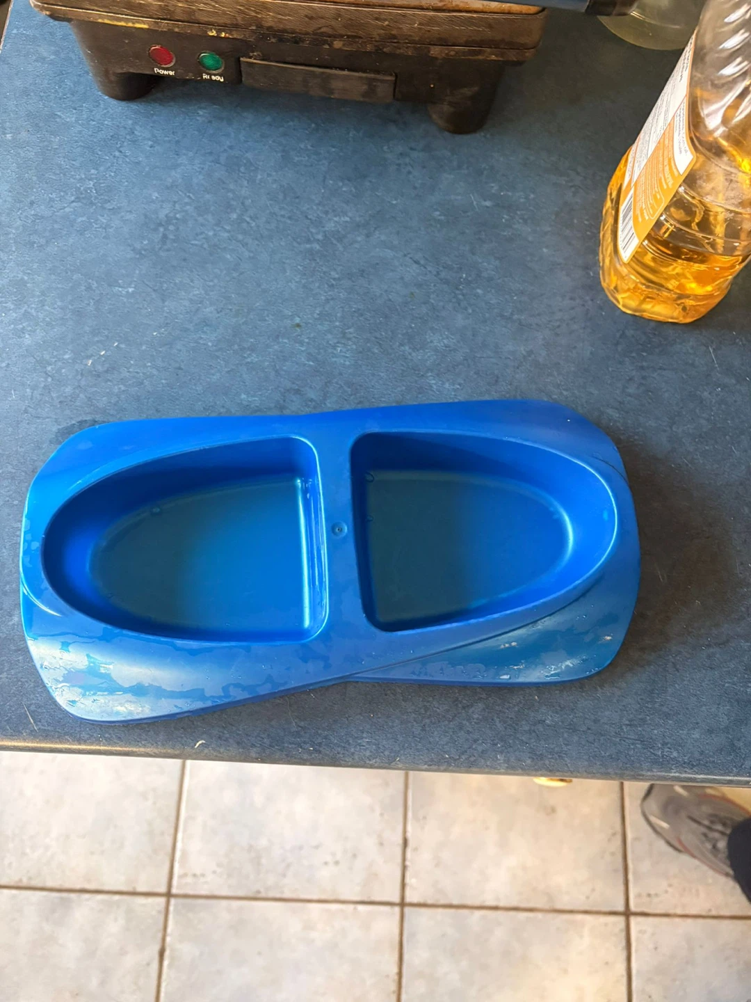 Blue Double Pet Bowl