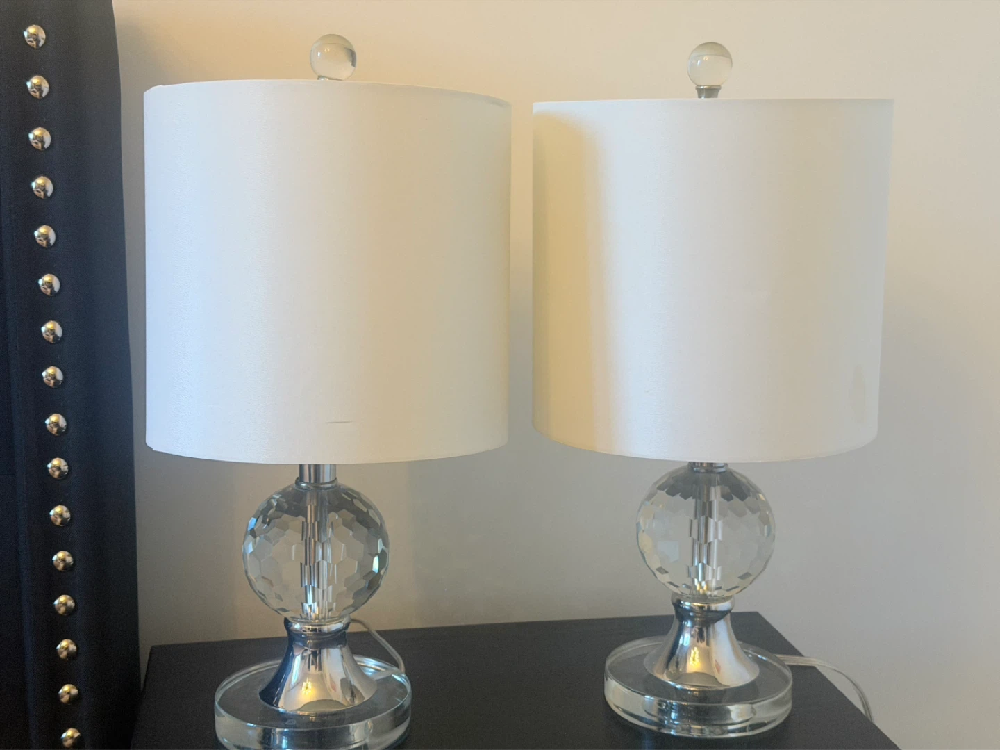 Table Lamp with Crystal Base