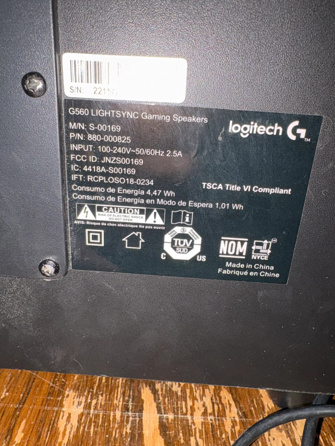 Logitech G560 LIGHTSYNC Gaming Speakers - photo 2