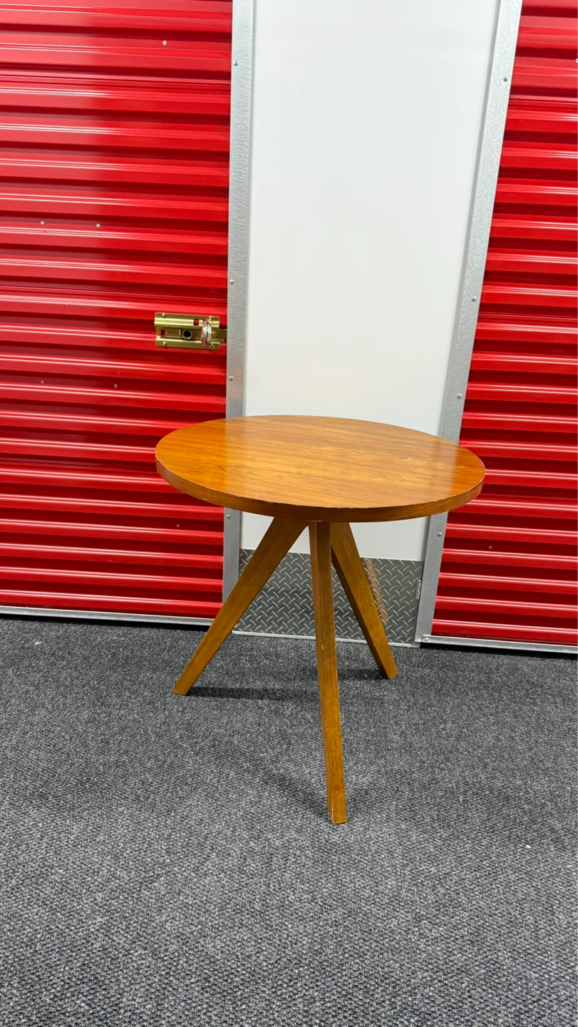 Round Wooden Side Table
