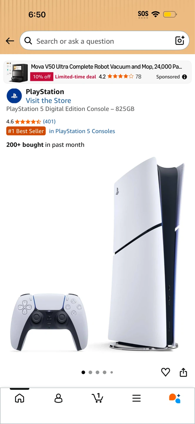 PlayStation 5 Digital Edition Console - 825GB